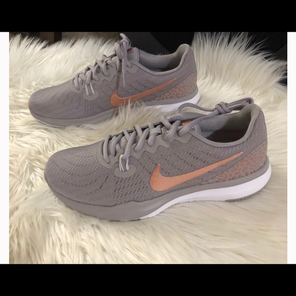 womens rose gold nike trainers